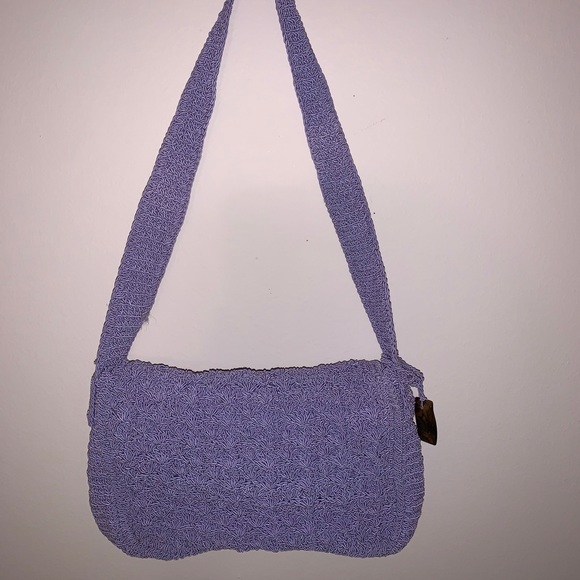 Vintage purple shoulder bag - Picture 3 of 5